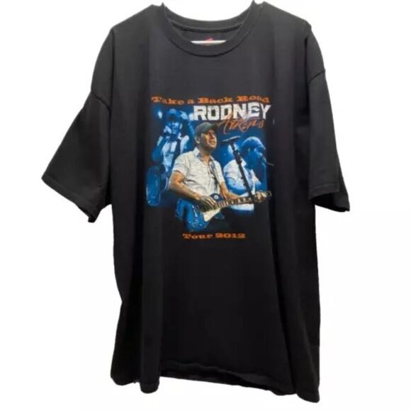 Rodney Atkins Concert T-Shirt Men's Hanes 2XL Black Graphic Logo Tour 2012 GUC - Picture 1 of 11